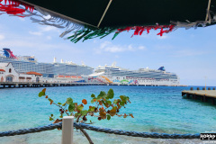 Lunch view in Cozumel