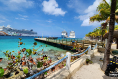 Lunch view in Cozumel