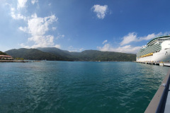 Panorama of Labadee and our ship
