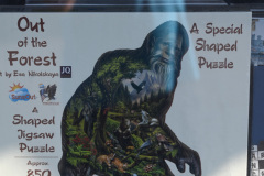 Sasquatch shaped jigsaw puzzle