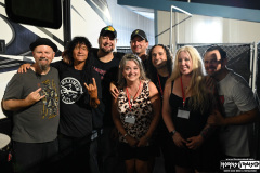 The team and the band