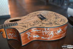 Autographed guitar for the charity auction