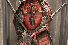 Samurai statue on the ship