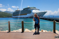 Our ROCK vessel in Labadee, Haiti