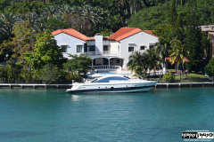 Car boats departing Miami 