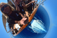 360 shot off the back of the ship