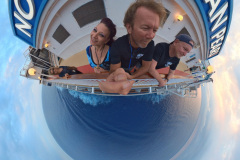 360 shot off the side of the ship