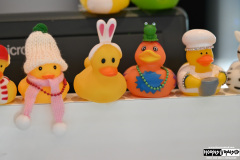 Ducks in the jewelry shop onboard the ship