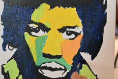 Jimi Hendrix paint class