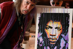 Jimi Hendrix paint class