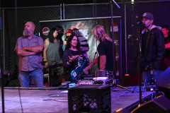 Chatting before the show