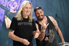Nicko McBrain after show photo experience