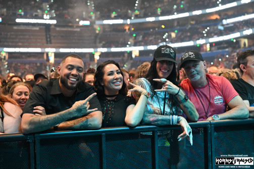 Front row with Horns Raised!