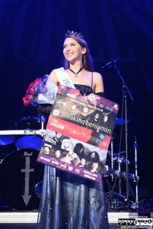 98Rockfest Prom Queen and her poster signed by all of the bands