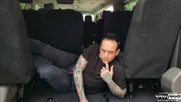 Sparky's impromptu boudoir van shot