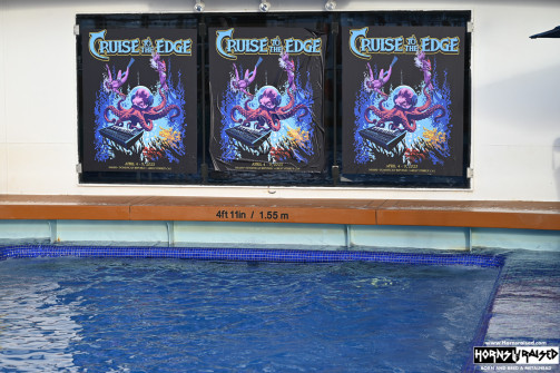 Cruise to the Edge posters poolside