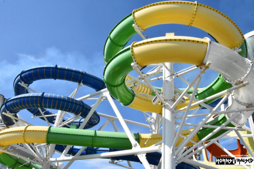 Water slides on our ship