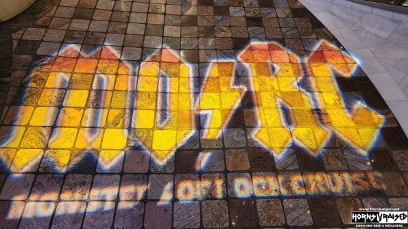 MoRC logo beamed to the floor