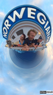 360 shot off the side of the ship