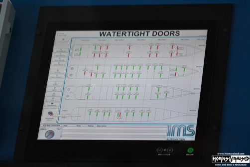 Instrumentation in the ship's bridge