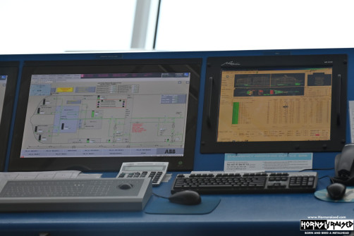 Instrumentation in the ship's bridge