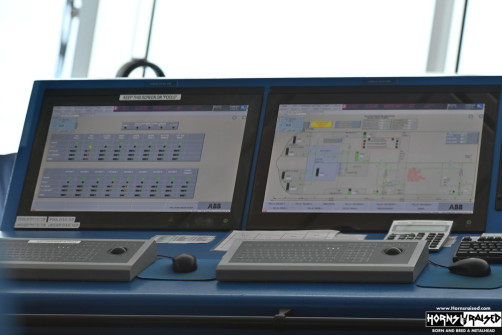 Instrumentation in the ship's bridge