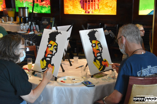 Jimi Hendrix paint class