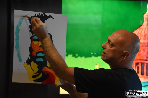 Jimi Hendrix paint class