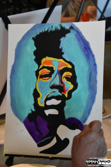 Jimi Hendrix paint class