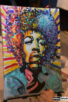 Jimi Hendrix paint class