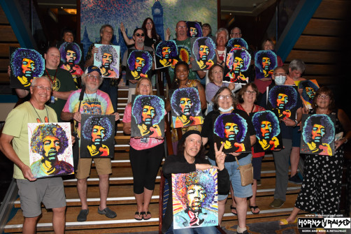 Jimi Hendrix paint class with Randy Hansen