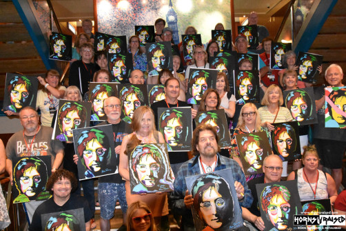 John Lennon paint class with Alan Parsons