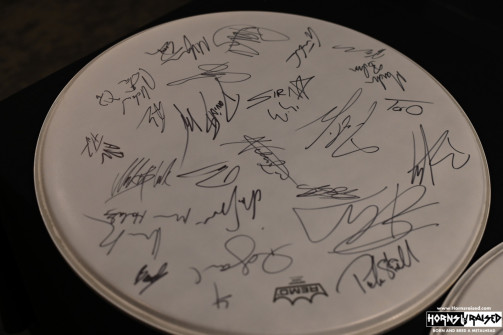 Autographed drumhead
