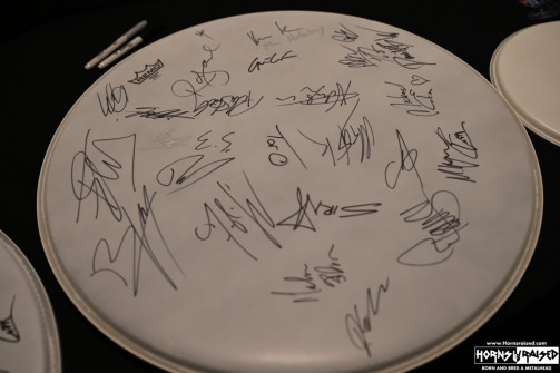 Autographed drumhead