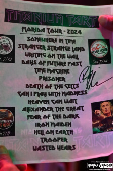 Titanium Tart setlist