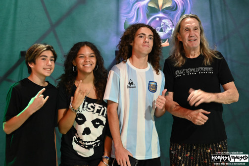 Nicko McBrain after show photo experience