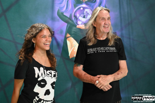 Nicko McBrain after show photo experience