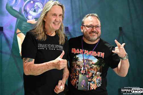 Nicko McBrain after show photo experience