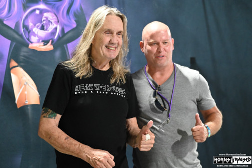 Nicko McBrain after show photo experience