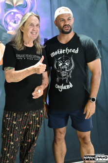 Nicko McBrain after show photo experience