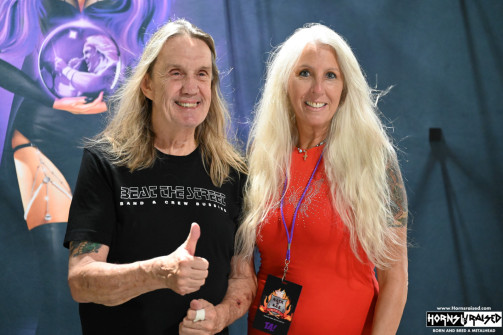 Nicko McBrain after show photo experience